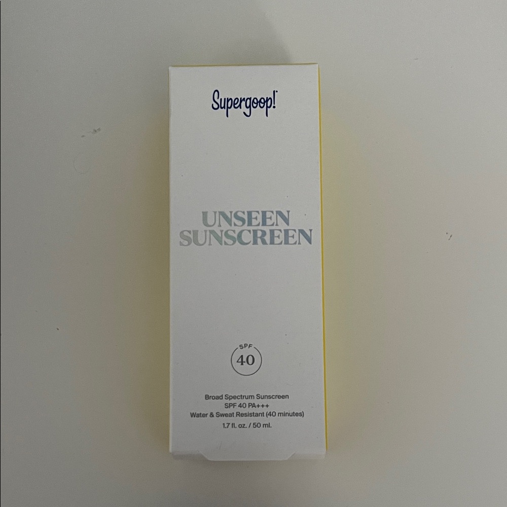 Supergoop! Unseen Sunscreen SPF 40 - White with Yellow Trim